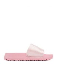 Juicy Couture Klapki PJC5 Różowy. Czerwone klapki damskie Juicy Couture, bez wzorów, z materiału, bez obcasa. Za 119.99 zł.