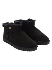 ISLAND BOOT Botki "Ideh" w kolorze czarnym rozmiar: 37. Czarne botki damskie Island Boot, bez obcasa, bez zapięcia. Za 127.35 zł.
