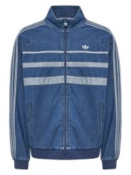 Adidas Bluza adicolor First Blue Denim JX6457 Niebieski Regular Fit. Niebieskie bluzy bez kaptura męskie Adidas, l, z bawełny. Za 279.99 zł.