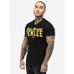 T-shirt o klasycznym kroju Benlee Logo. Czarne t-shirty męskie Benlee, bez wzorów, bez kołnierzyka. Za 107.90 zł.