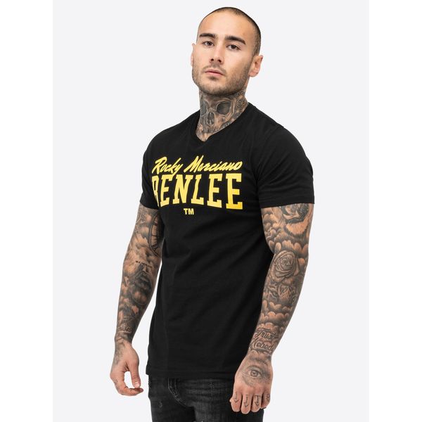 T-shirt o klasycznym kroju Benlee Logo. Czarne t-shirty męskie Benlee, bez wzorów, bez kołnierzyka. Za 107.90 zł.