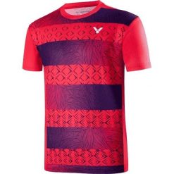 Koszulka sportowa Victor męska T-30006TD D. Czerwone t-shirty sportowe męskie VICTOR, m, bez ramiączek. W wyprzedaży za 150.30 zł.