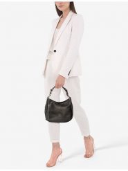 Lia Biassoni Skórzana torebka "Monate" w kolorze czarnym - 36 x 26 x 10 cm rozmiar: onesize. Czarne torebki klasyczne damskie Lia Biassoni, bez wzorów, z materiału, bez dodatków. Za 260.99 zł.