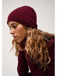 AUTHENTIC CASHMERE Kaszmirowa czapka "Pinier" w kolorze bordowym rozmiar: onesize. Czerwone czapki zimowe damskie AUTHENTIC CASHMERE, z kaszmiru. Za 191.42 zł.