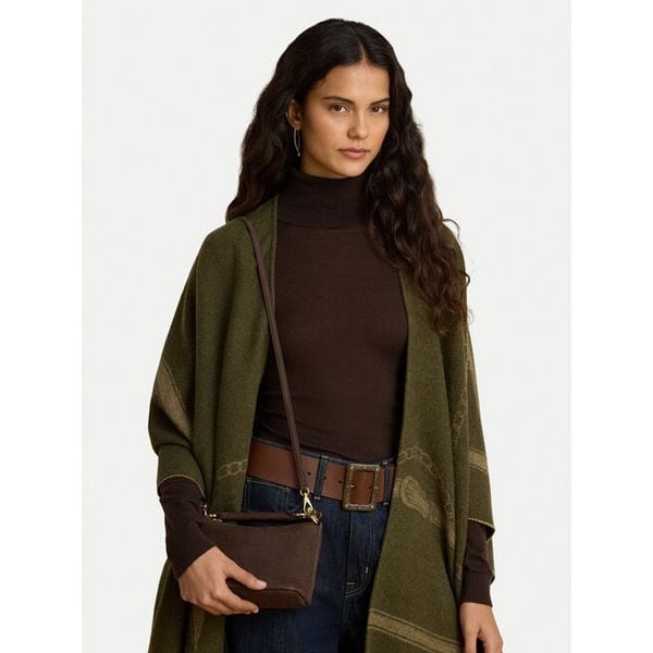 Torebka LAUREN RALPH LAUREN. Brązowe torebki klasyczne damskie Lauren Ralph Lauren, bez wzorów, bez dodatków. Za 1,299.00 zł.