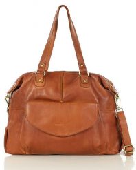 Shopper bag torebka skórzana A4 do pracy - MARCO MAZZINI brąz camel. Brązowe shopper bag damskie bez wzorów, ze skóry, bez dodatków. Za 372.99 zł.