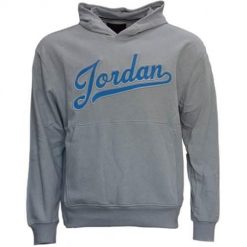 Bluza sportowa męska Nike Air Jordan Flight Mvp. Niebieskie bluzy sportowe męskie Nike, bez wzorów, z bawełny, sportowe, bez kołnierzyka, bez ramiączek. Za 430.20 zł.