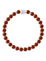 Pearline Bransoletka z kamieniem ozdobnym rozmiar: onesize. Brązowe bransoletki damskie Pearline, srebrne. Za 217.99 zł.