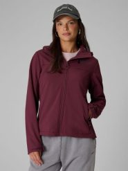4F Куртка softshell вітрозахисна мембрана 8000 жіноча - бордова XS. Kurtki softshell damskie 4f, xs, bez wzorów, z softshellu, bez kaptura. Za 3,599.90 zł.