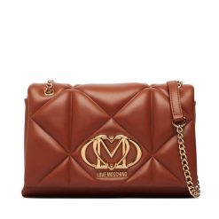 Torebka LOVE MOSCHINO. Brązowe torebki klasyczne damskie Love Moschino, bez wzorów, bez dodatków. Za 1,029.00 zł.