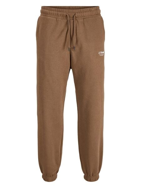 Jack & Jones Spodnie dresowe "Jpdtkane" w kolorze jasnobrązowym rozmiar: S. Brązowe spodnie dresowe męskie Jack & Jones, bez wzorów, z bawełny. Za 119.95 zł.