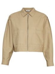 MOSS COPENHAGEN Kurtka przejściowa "Josefine" w kolorze beżowym rozmiar: L/XL. Brązowe kurtki damskie MOSS COPENHAGEN, l, bez wzorów, z bawełny, bez kaptura. Za 149.31 zł.