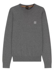 Hugo Boss Sweter w kolorze szarym rozmiar: L. Szare swetry męskie Hugo Boss, l, bez wzorów, z bawełny, bez kołnierzyka. Za 356.95 zł.