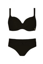 Strój kąpielowy damski kostium plażowy dwuczęściowy Self Bodrum. Czarne bikini damskie SELF HEAT, bez wzorów. Za 211.98 zł.