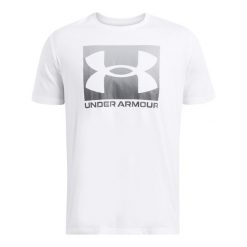 T-shirt Under Armour Boxed. Białe t-shirty męskie Under Armour, m, bez wzorów, bez kołnierzyka. Za 217.99 zł.