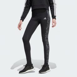 Legginsy z wysokim stanem Animal Print 3-Stripes. Brązowe legginsy damskie Adidas, bez wzorów, z podwyższonym stanem, na fitness i siłownię. Za 159.00 zł.