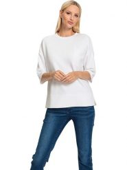 Heine Koszulka w kolorze białym rozmiar: 42. Białe bluzki damskie Heine, bez wzorów, bez kołnierzyka. Za 47.82 zł.