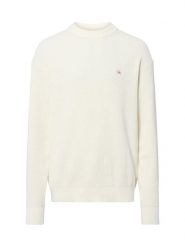 Calvin Klein Jeans sweter z dzianiny Mężczyźni Bawełna biały, M. Białe swetry męskie Calvin Klein Jeans, m, bez wzorów, z bawełny, bez kołnierzyka. Za 379.95 zł.