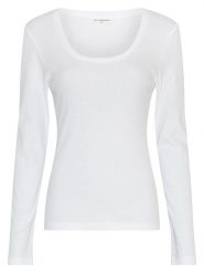 MOSS COPENHAGEN Koszulka w kolorze białym rozmiar: XS/S. Białe t-shirty damskie MOSS COPENHAGEN, s, bez wzorów, bez kołnierzyka. Za 88.95 zł.