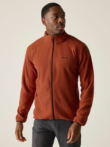 Regatta Kurtka polarowa "Hadfield" w kolorze czerwonym rozmiar: S. Czerwone kurtki męskie Regatta, s, bez wzorów, z polaru, bez kaptura. Za 79.59 zł.