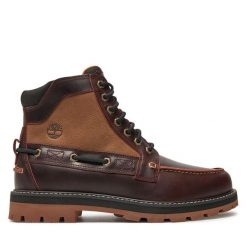 Trapery Timberland. Brązowe buty zimowe męskie Timberland, bez zapięcia. Za 879.99 zł.