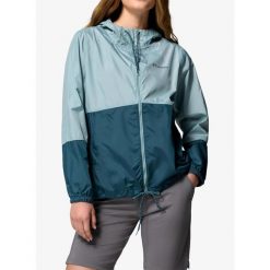 Kurtka przeciwwiatrowa damska Columbia Flash Forward II Windbreaker. Niebieskie kurtki damskie Columbia, bez wzorów, z softshellu, bez kaptura. Za 209.99 zł.