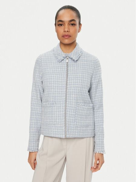 Olsen Marynarka 15001468 Błękitny Regular Fit. Niebieskie marynarki i żakiety damskie Olsen, bez wzorów, z syntetyku. Za 439.99 zł.