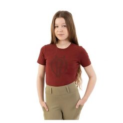 T-shirt dziewczęcy BR Equitation Eevolv Krijn. Brązowe koszulki dziewczęce BR, m, bez wzorów, z materiału, bez ramiączek. Za 221.00 zł.