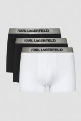 KARL LAGERFELD Zestaw bokserek Metallic Elastic Trunk Set 3PACK, Rozmiar S. Białe bokserki męskie Karl Lagerfeld, bez wzorów. W wyprzedaży za 149.99 zł.