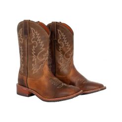 Buty westernowe Pool's 696-30M-CR. Brązowe buty wizytowe męskie POOL'S, ze skóry, bez zapięcia. Za 773.43 zł.
