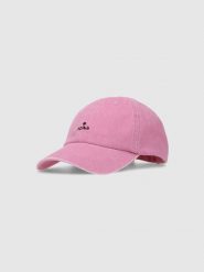 4F Czapka z daszkiem strapback damska - różowa Uniwersalny. Czerwone czapki z daszkiem damskie 4f, bez wzorów, z bawełny. W wyprzedaży za 49.99 zł.