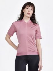 Craft Koszulka kolarska "CORE Essence" w kolorze jasnoróżowym rozmiar: L. Różowe bluzki sportowe damskie Craft, l, bez kołnierzyka, bez ramiączek. Za 109.78 zł.