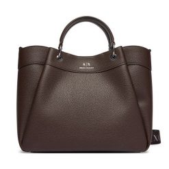 Torebka Armani Exchange. Brązowe torebki klasyczne damskie Armani Exchange, bez wzorów, bez dodatków. Za 819.99 zł.