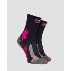 Skarpety trekkingowe damskie X-Socks Trek Outdoor 4.0. Czarne skarpetki damskie X-Socks, bez wzorów. W wyprzedaży za 96.00 zł.
