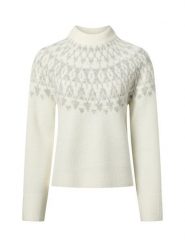 Opus Sweter z zawartością wełny i alpaki - Porway Kobiety biały|szary, 40. Białe swetry klasyczne damskie Opus, z wełny, bez kołnierzyka. Za 279.95 zł.