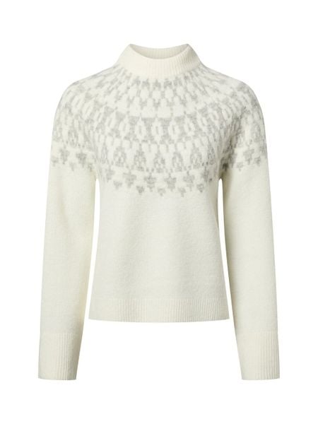 Opus Sweter z zawartością wełny i alpaki - Porway Kobiety biały|szary, 40. Białe swetry klasyczne damskie Opus, z wełny, bez kołnierzyka. Za 279.95 zł.