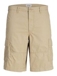 Jack & Jones Bojówki w kolorze beżowym rozmiar: S. Brązowe szorty męskie Jack & Jones, bez wzorów, z bawełny. Za 83.22 zł.