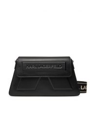 KARL LAGERFELD Torebka A2W30198 Czarny. Czarne listonoszki damskie Karl Lagerfeld, bez wzorów, ze skóry, bez dodatków. Za 989.99 zł.