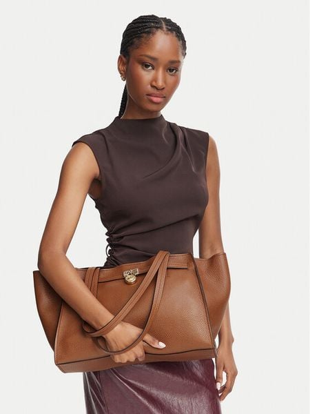 MICHAEL Michael Kors Torebka Hamilton 30F6GNXT7L Brązowy. Brązowe torebki klasyczne damskie MICHAEL Michael Kors, bez wzorów, bez dodatków. Za 1,649.00 zł.