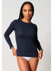 Skiny Koszulka w kolorze granatowym rozmiar: 40. Niebieskie bluzki damskie Skiny, bez wzorów, z kaszmiru, bez kołnierzyka. Za 144.95 zł.