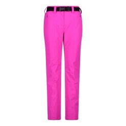 Spodnie damskie CMP. Czerwone spodnie materiałowe damskie CMP, bez wzorów, sportowe. W wyprzedaży za 701.70 zł.