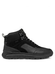 Geox Trapery U Spherica 4X4 B Abx U46FDB 0FF22 C9999 Czarny. Czarne buty zimowe męskie Geox, z materiału, bez zapięcia. Za 539.99 zł.