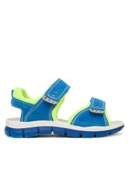 Primigi Sandały 1397333 S Niebieski. Niebieskie sandały chłopięce Primigi, ze skóry, bez zapięcia. Za 279.99 zł.