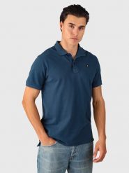 Brunotti Koszulka polo "TavECO" w kolorze niebieskim rozmiar: L. Niebieskie koszulki polo męskie BRUNOTTI, l, bez wzorów, z bawełny, bez ramiączek. Za 120.79 zł.