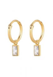 Elli Ladies Creoles Filigree Trend z kryształami cyrkonu w 925 Sterling Silver Plated Kolczyki 1 ct Damski. Szare kolczyki damskie Elli, z cyrkonią, pozłacane. Za 293.99 zł.