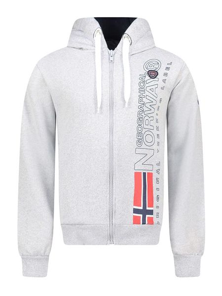 Geographical Norway Bluza "Fogora" w kolorze szarym rozmiar: XL. Szare bluzy z kapturem męskie Geographical Norway, xl. Za 124.45 zł.