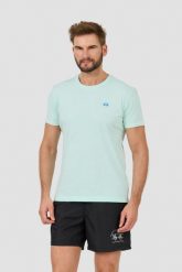 LA MARTINA Miętowy t-shirt Jersey. Zielone t-shirty męskie La Martina, l, bez wzorów, z jersey, bez kołnierzyka. W wyprzedaży za 139.99 zł.