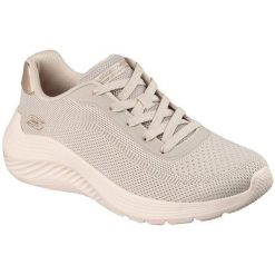 Buty sportowe damskie Skechers Bobs Squad Waves current Look. Brązowe buty sportowe na co dzień damskie Skechers, bez wzorów, z materiału. Za 269.00 zł.