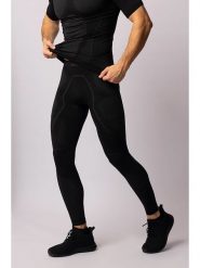 Spaio Legginsy termiczne "Adrenaline" w kolorze czarno-szarym rozmiar: XXL. Czarne spodnie sportowe męskie Spaio, z materiału. Za 126.15 zł.