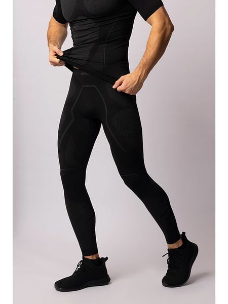 Spaio Legginsy termiczne "Adrenaline" w kolorze czarno-szarym rozmiar: XXL. Czarne spodnie sportowe męskie Spaio, z materiału. Za 126.15 zł.